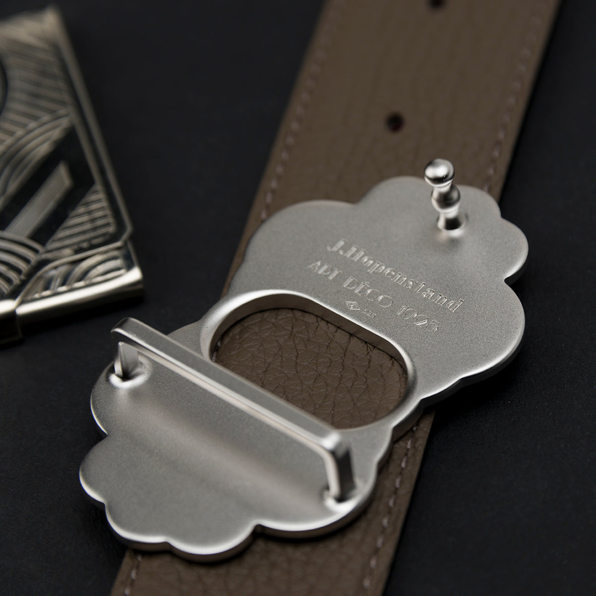 Art-Déco buckle "Eventail", back view