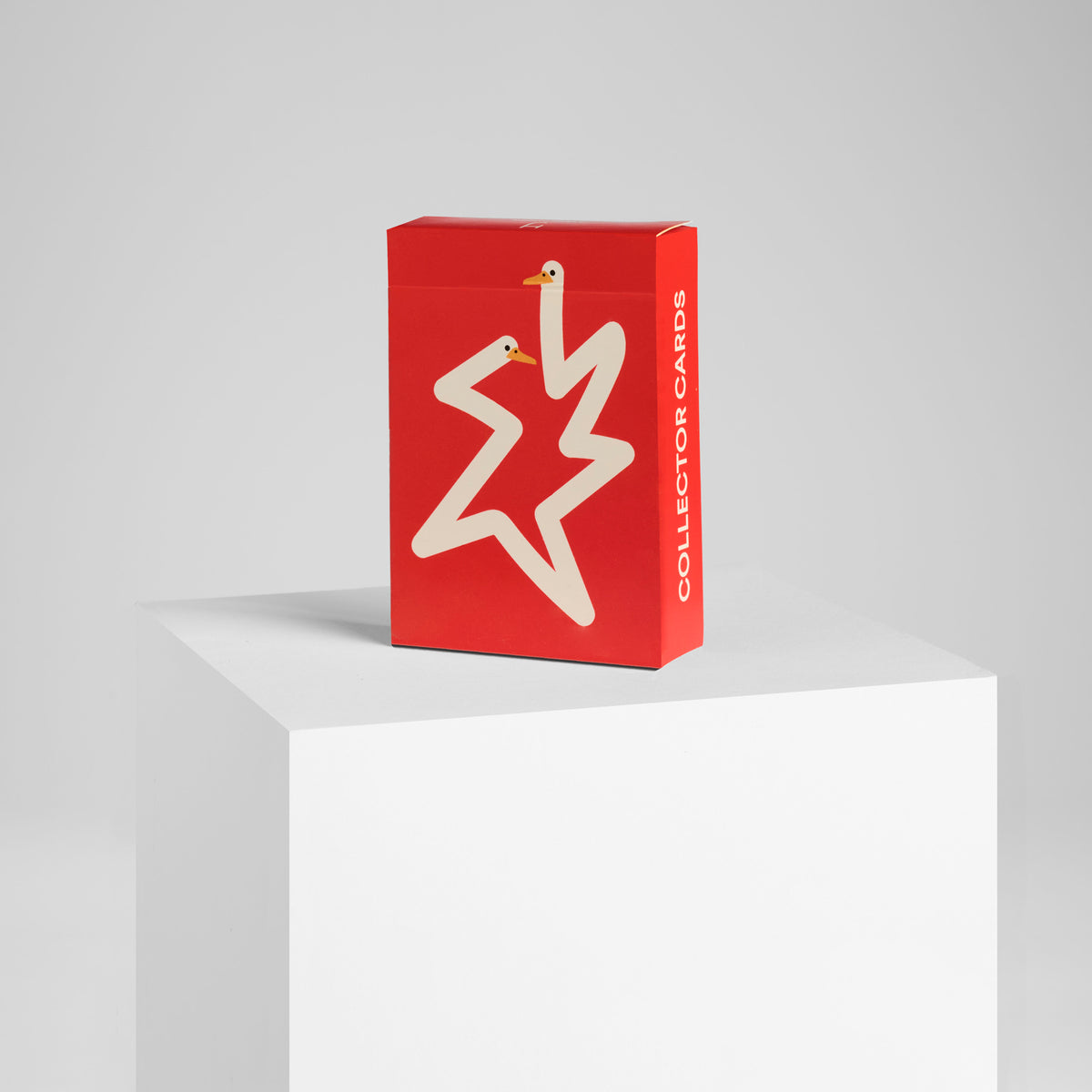 Card deck "Shawn the Swan", a Collector Cards project from J.Hopenstand x Denis Roueche. Red version.