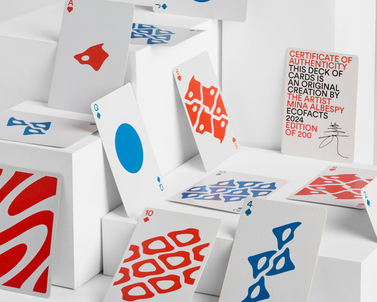 Presentation of the cards from Ecofacts, a Collector Cards project from J.Hopenstand x Mina Albespy