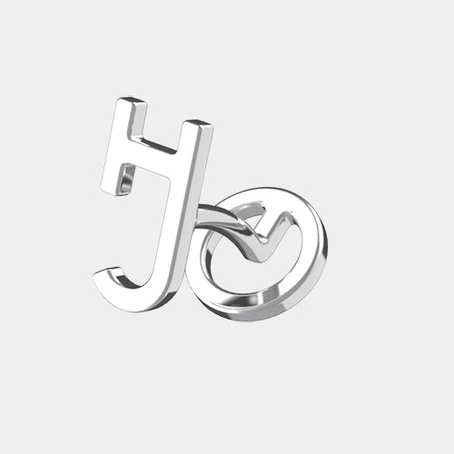 JH's silver cufflink