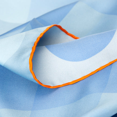 Ocean neckerchief, zoomed