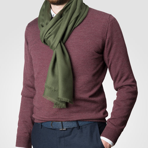 Worn army breeze scarf