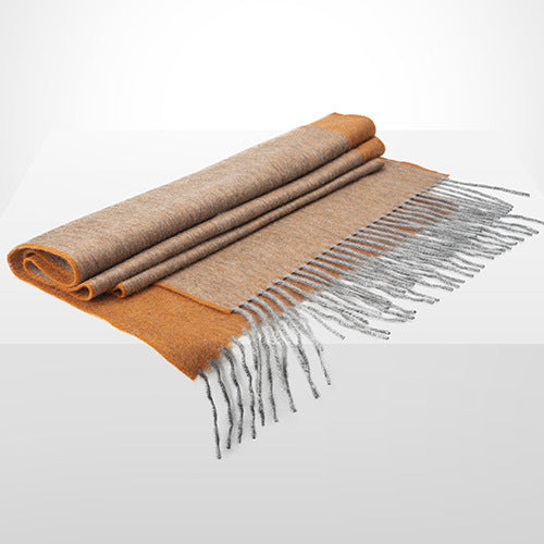Ocher reversible scarf