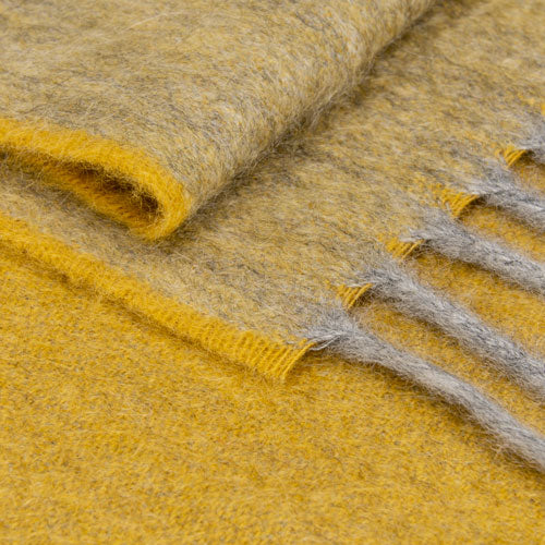 Zoomed saffron reversible scarf